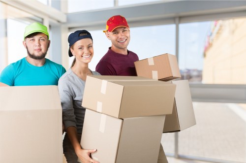 Loading furniture and boxes for a Kingston upon Thames house move