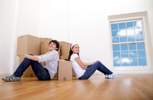 Moving van ready for home and office removals in Kingston upon Thames