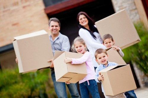 Checklist and moving supplies prepared for a house removal