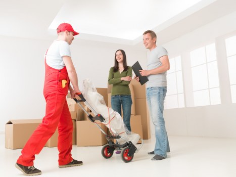 Moving van outside a Kingston upon Thames residential property