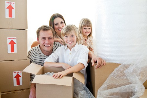 Man and van service preparing for a flat move near Kingston upon Thames