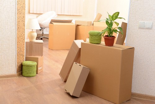 Professional movers handling a flat move near Kingston upon Thames