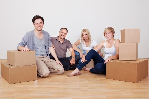 Local moving team handling an office move in Kingston upon Thames